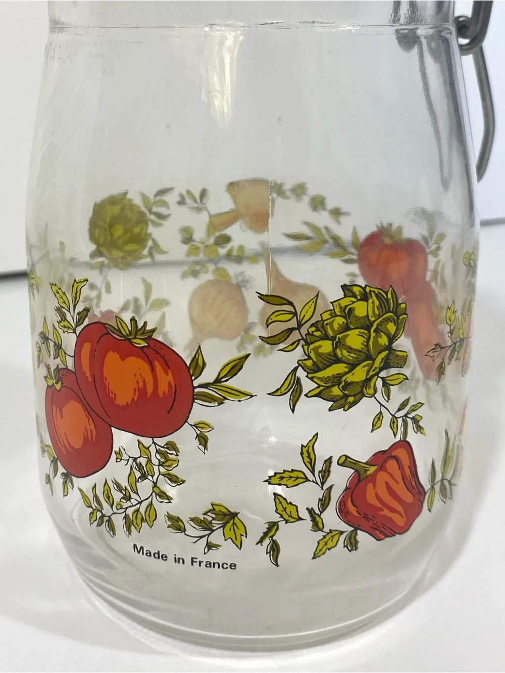Vintage 70’s Arc Spice of Life 1 Liter Glass Storage Canister Kitchen mushroom